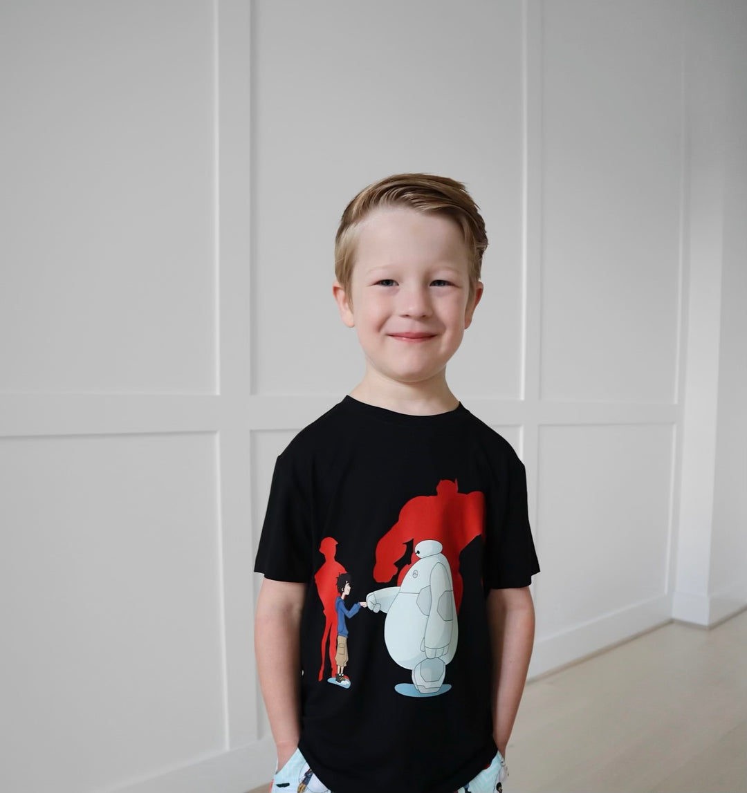 Bamboo HUGGABLE HERO KIDS GRAPHIC TEE