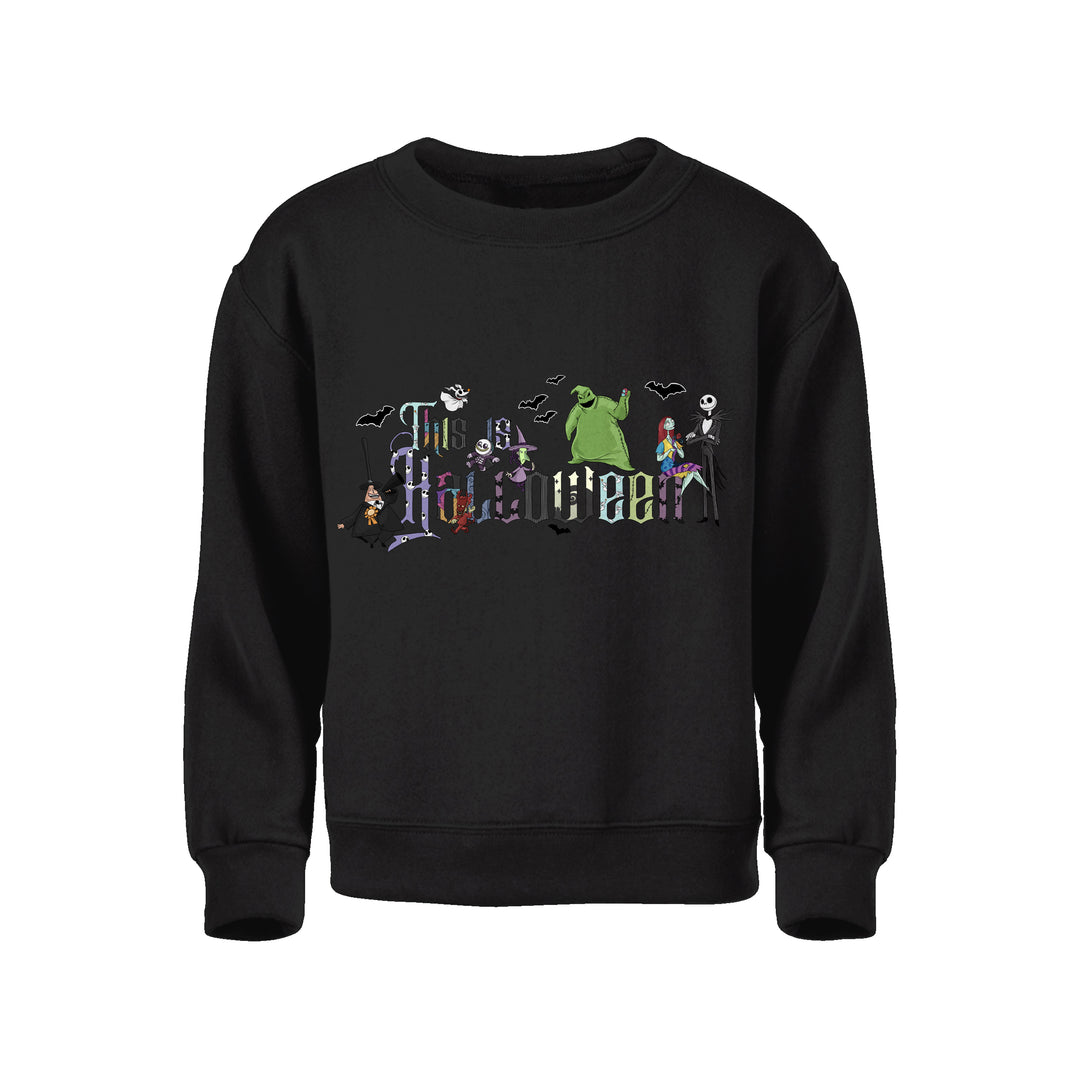 Bamboo COTTON SPANDEX CHAOS BEFORE CHRISTMAS ADULT GRAPHIC crewneck (FLEECE LINED)