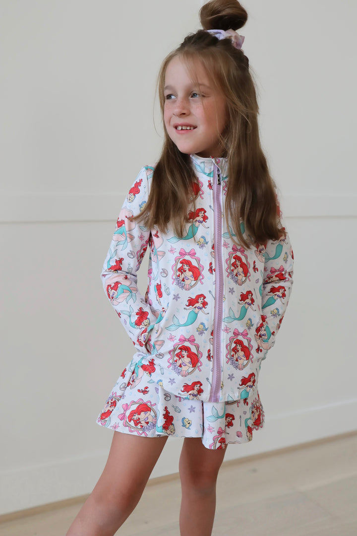 BUBBLES &amp; BESTIES 3-PIECE ATHLETIC SKORT SET