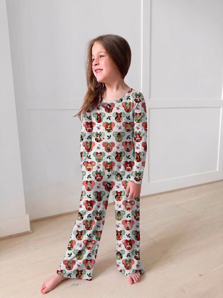 Bamboo TINSEL &amp; TIARAS LONG SLEEVE FULL LENGTH ROMPER