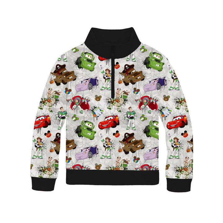 Bamboo COTTON SPANDEX A SPOOKY STORY QUARTER ZIP (NO FLEECE)