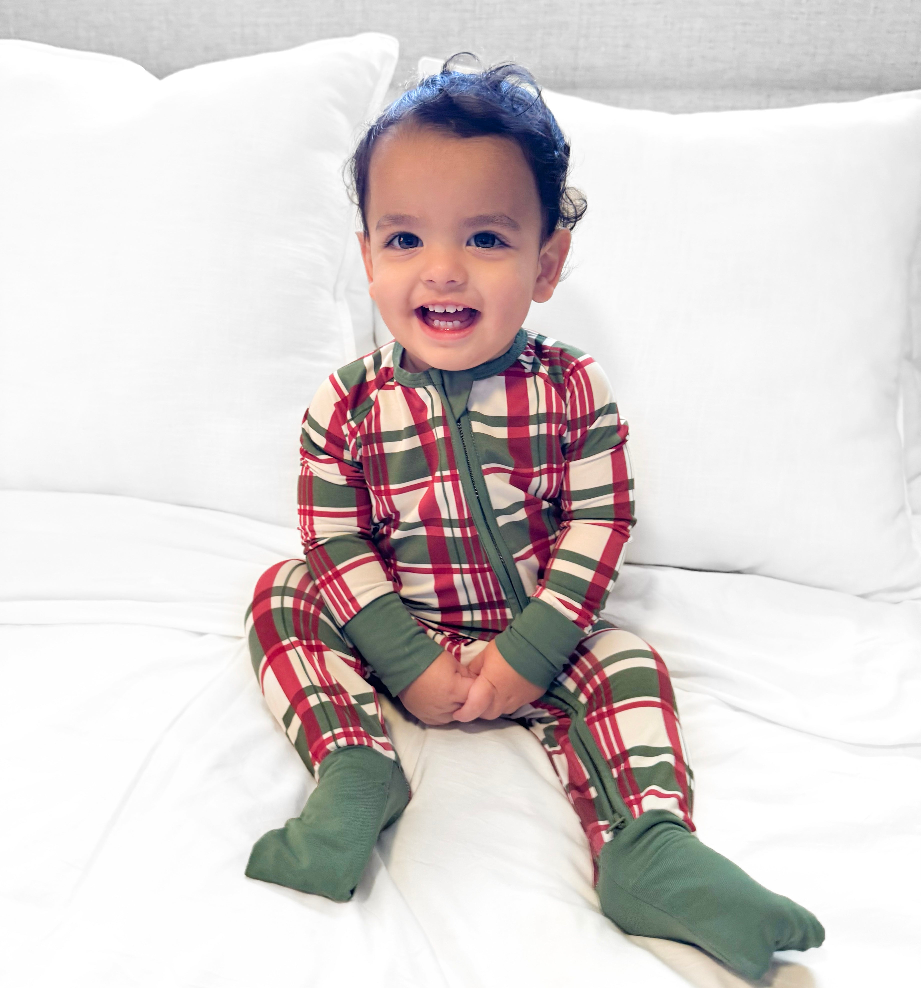 Bamboo Plaid, Love & Joy Zippy