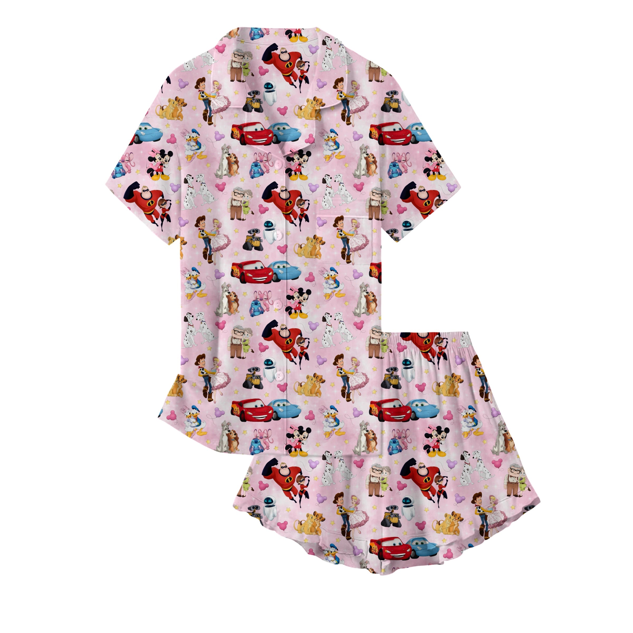 Bamboo ENCHANTED DUOS PINK KIDS SHORT RUFFLE FORMAL Set