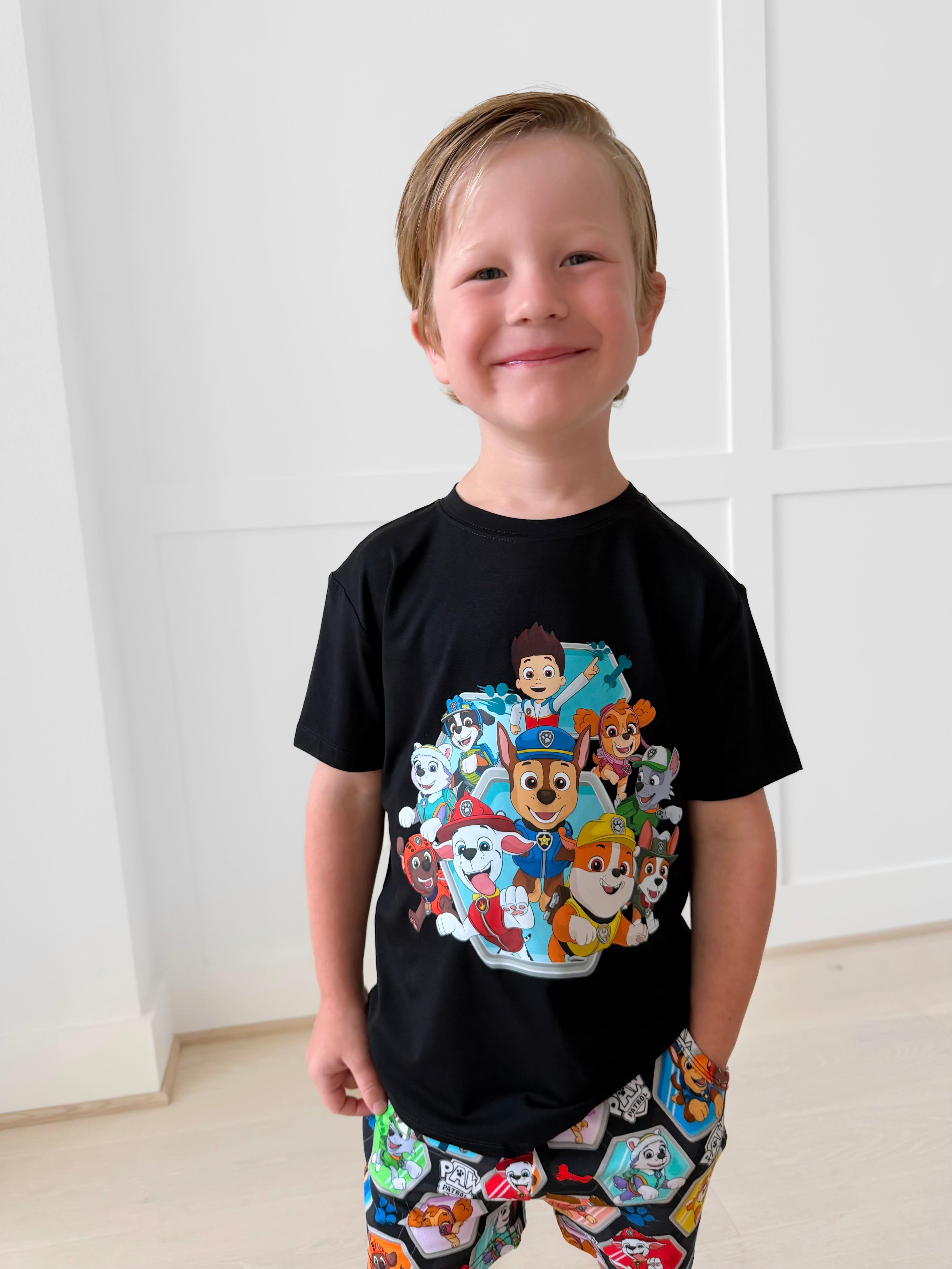 Bamboo PUPS ON PATROL KIDS GRAPHIC TEE
