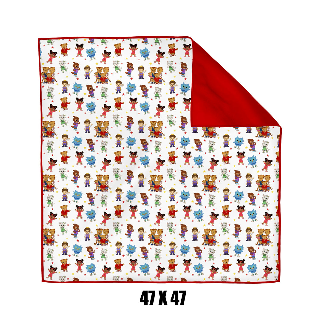 BAMBOO LAND OF MAKE BELIEVE Kids Size PLUSH BACKED 1.0 TOG Quilted BLANKET (1.0 Tog 50x60”)