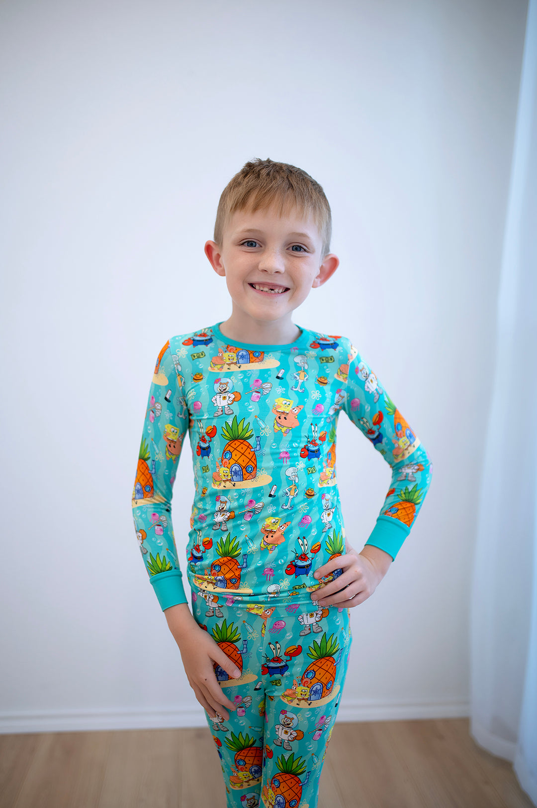 Bamboo JELLYFISH JAM Two Piece Long Sleeve/Pant Set