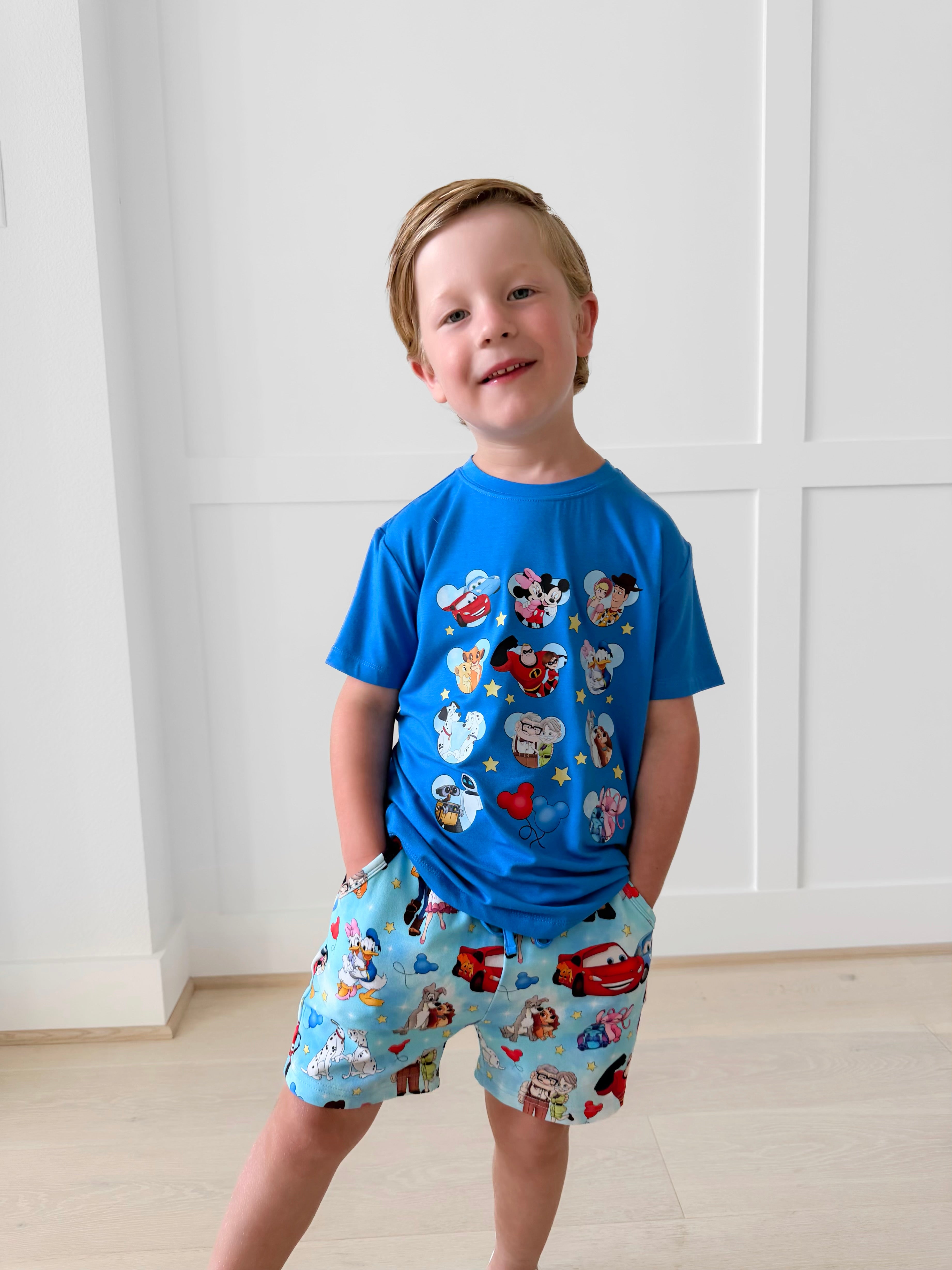 Bamboo ENCHANTED DUOS BLUE KIDS GRAPHIC TEE