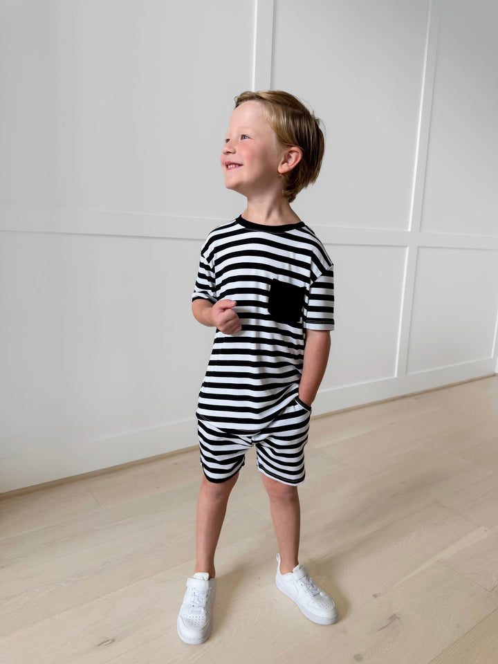 Bamboo RIBBED BOLD &amp; BASIC Relaxed Shorts (SHORTS ONLY)