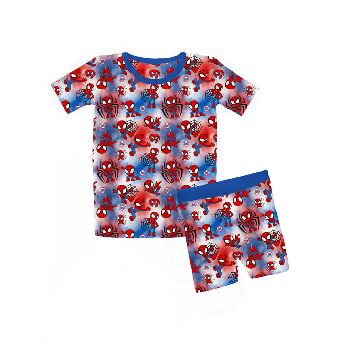 Bamboo WEB SLINGIN’ HERO Two Piece SHORT SLEEVE/SHORT