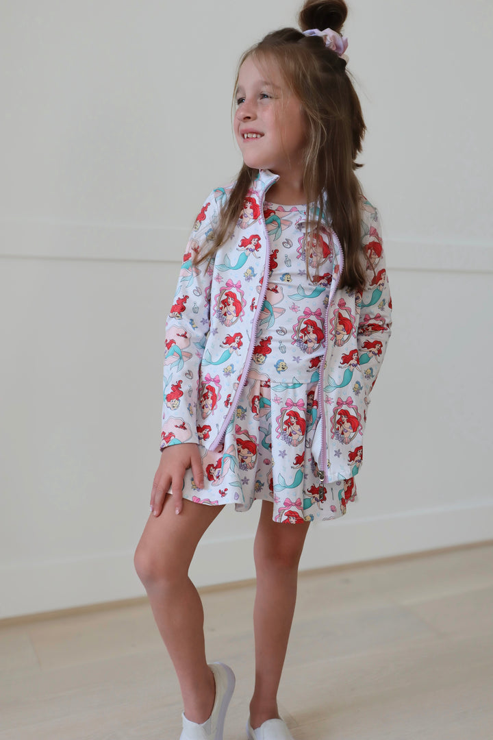 BUBBLES &amp; BESTIES 3-PIECE ATHLETIC SKORT SET
