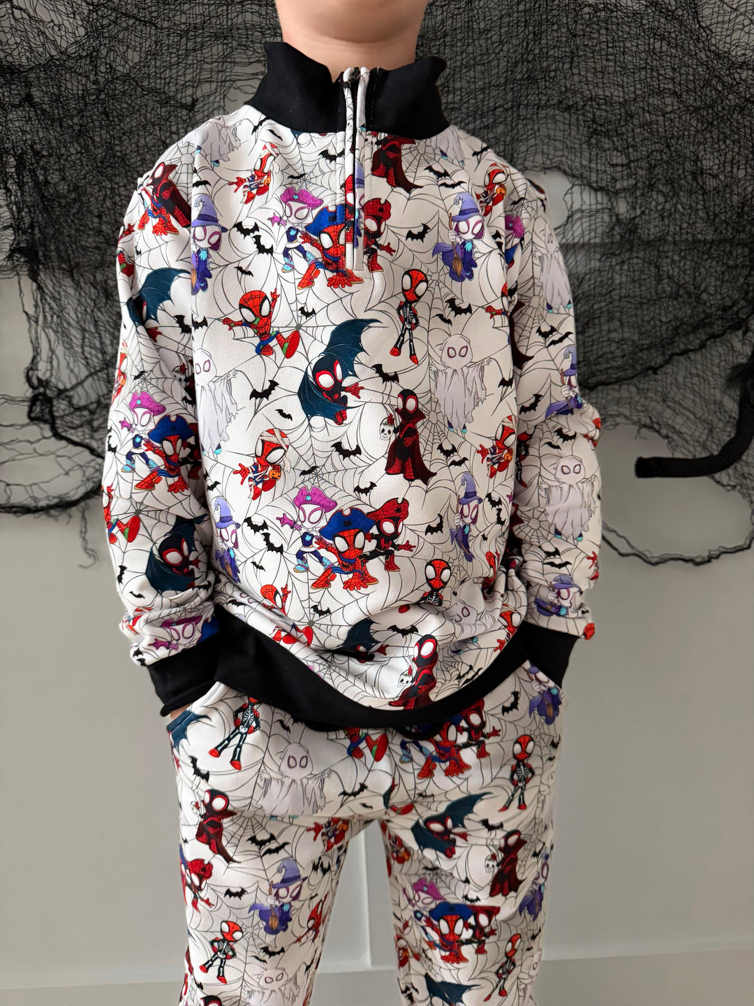 Bamboo COTTON SPANDEX SPINNING INTO SPOOKY QUARTER ZIP (NO FLEECE)