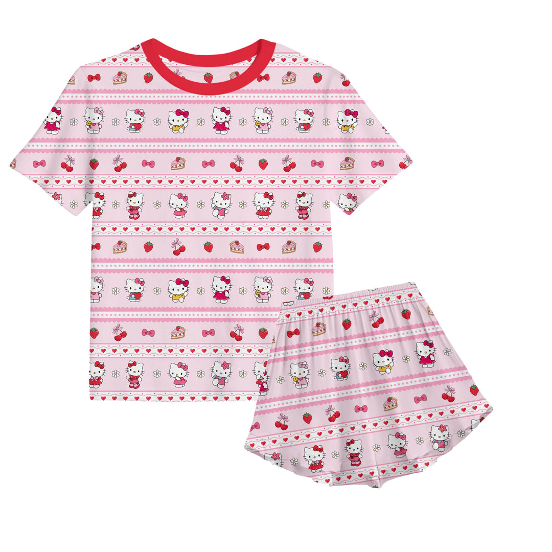 Bamboo SIMPLY SWEET KIDS RELAXED RUFFLE SHORT SET
