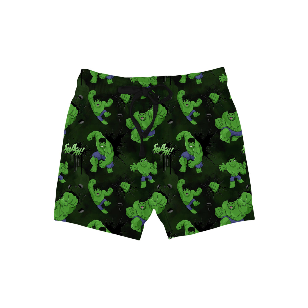 Bamboo COTTON SPANDEX MEGA SMASH Relaxed Shorts