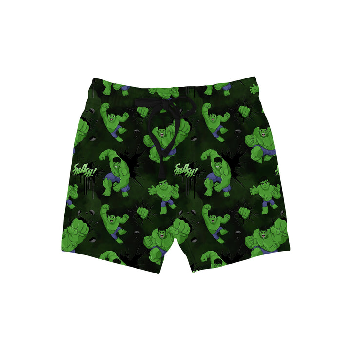 Bamboo COTTON SPANDEX MEGA SMASH Relaxed Shorts