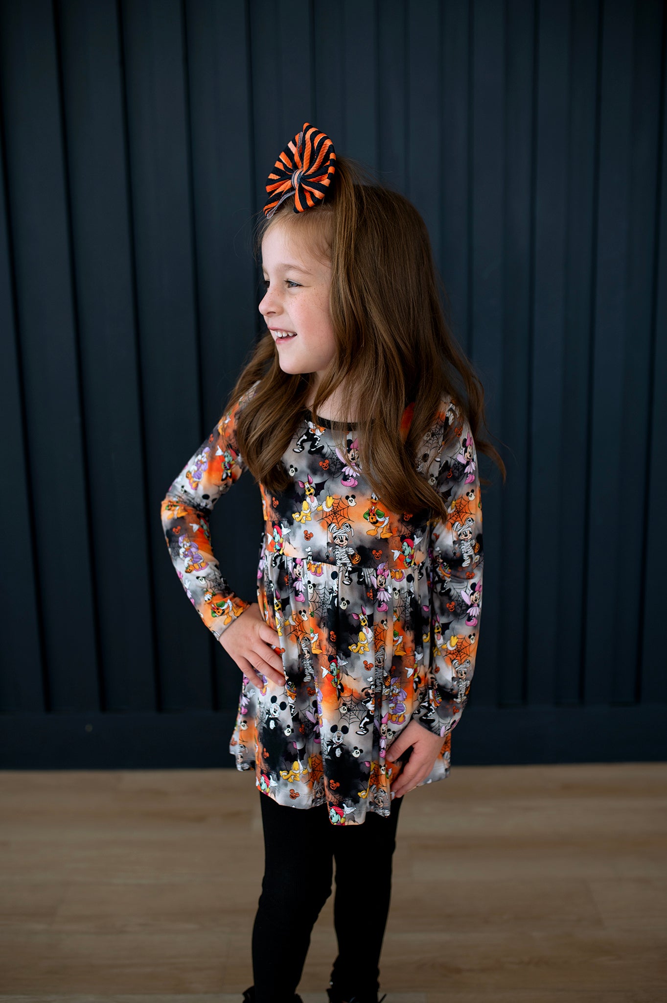 Bamboo SENSATIONAL SPOOK Long Sleeve Peplum Top
