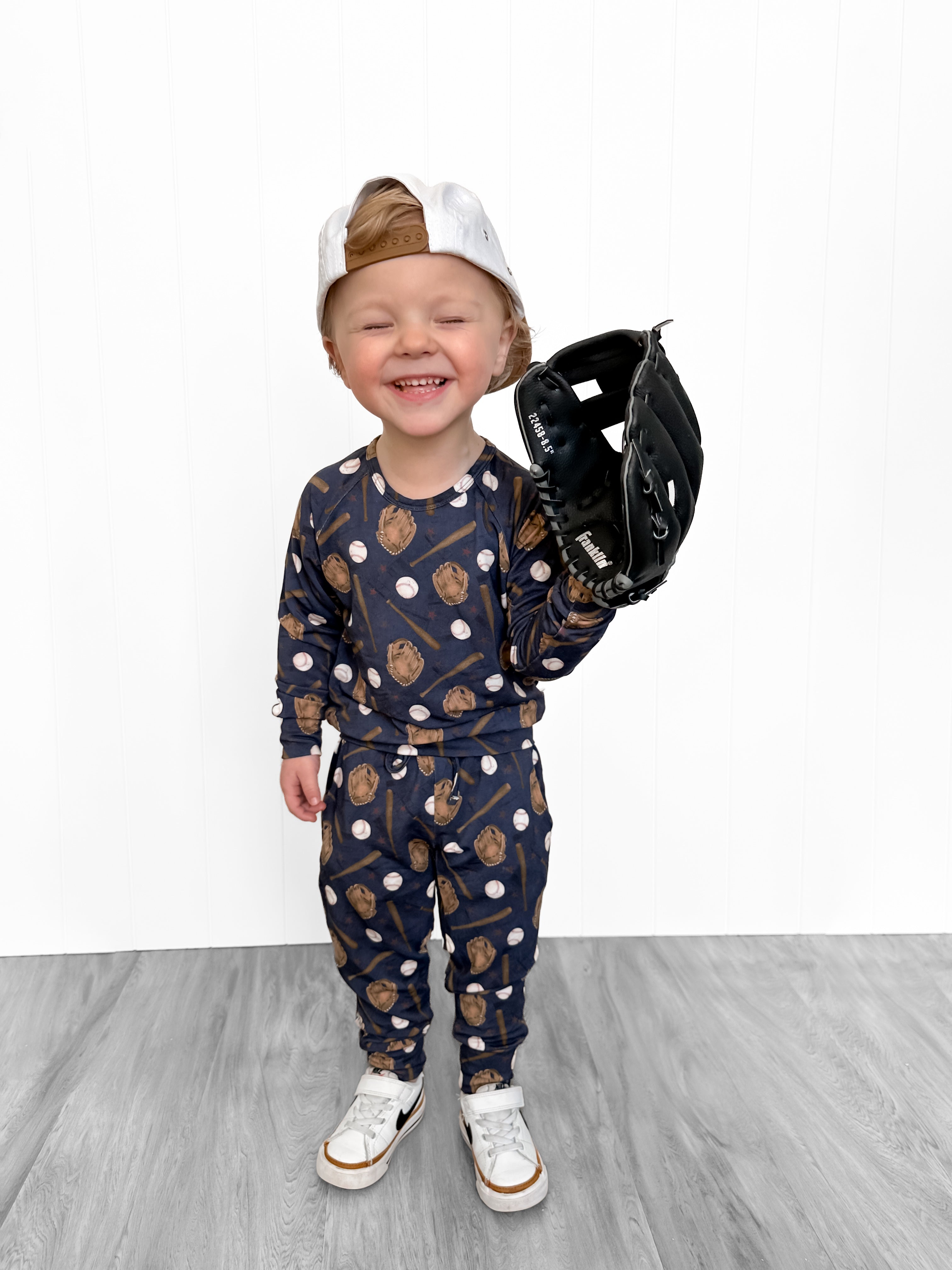Bamboo French Terry Batter Up 2.0 Kids Jogger Set