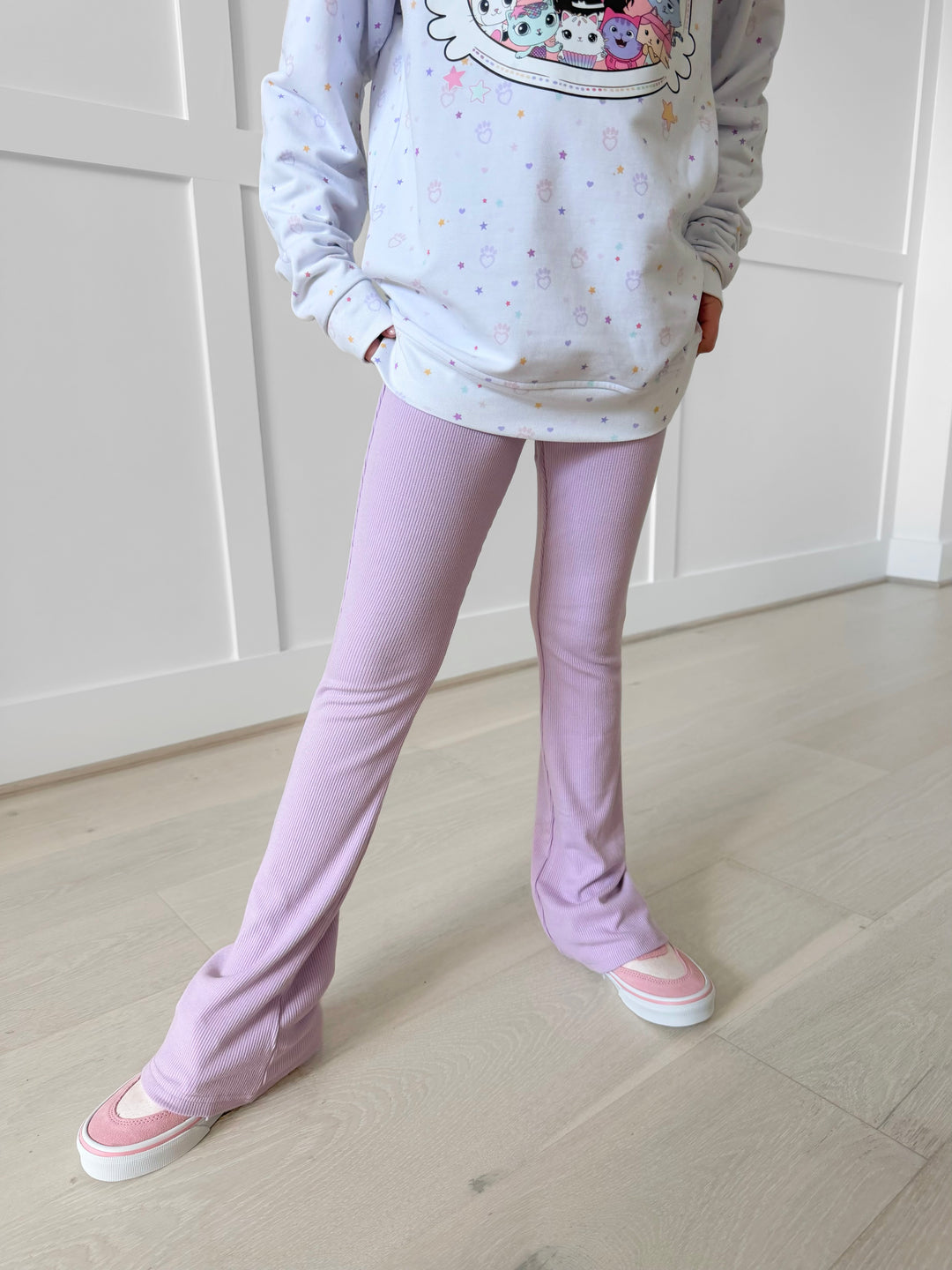 Bamboo RIBBED SWEETHEART SPARK FLARE LEGGINGS