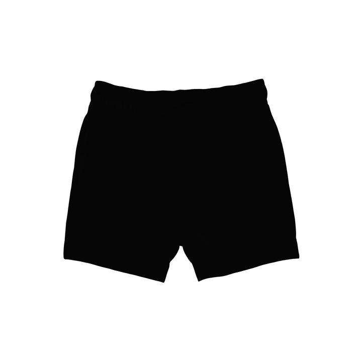 Bamboo COTTON SPANDEX SOLID BLACK Relaxed Shorts