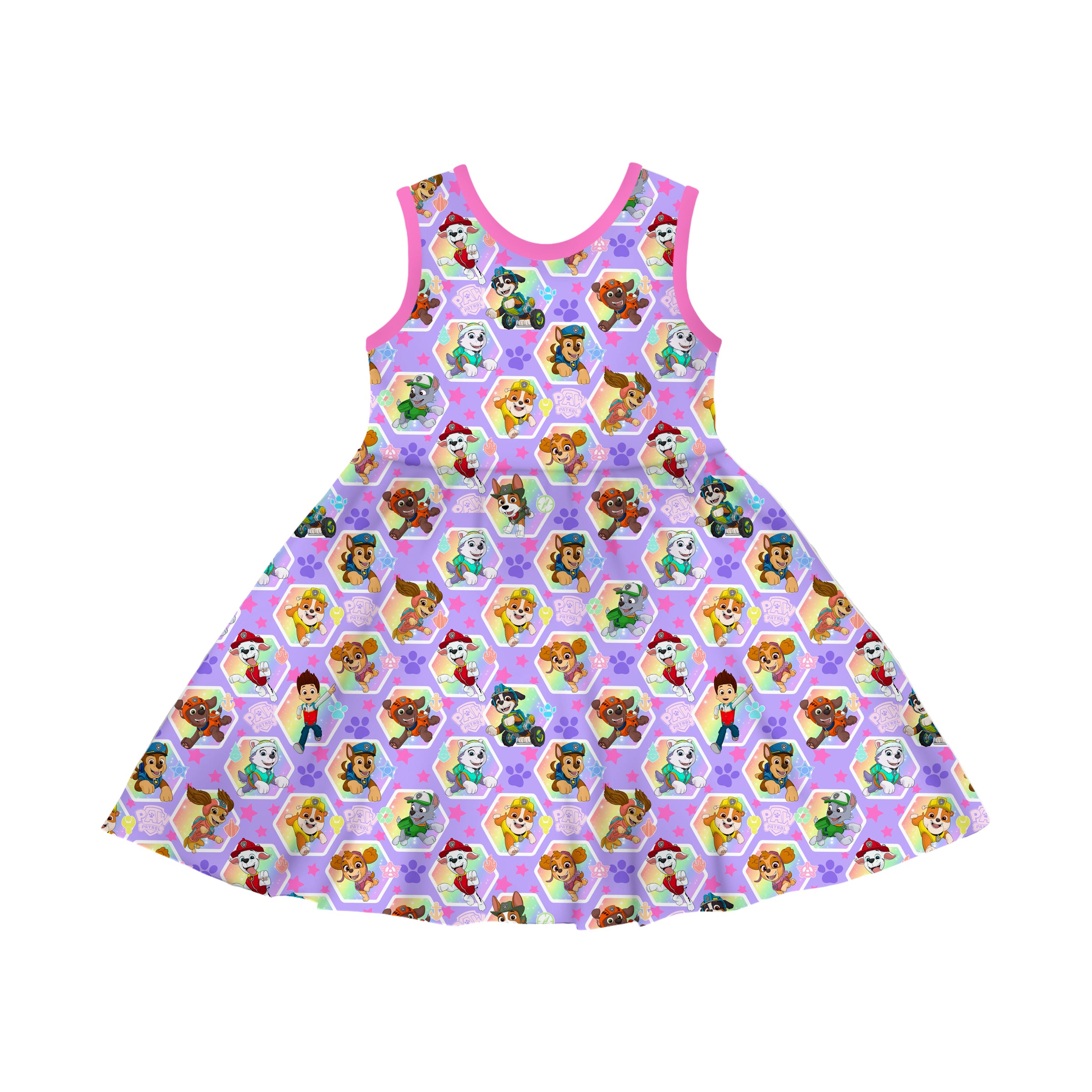 Bamboo GIRLS ON A ROLL TANK Twirl Dress