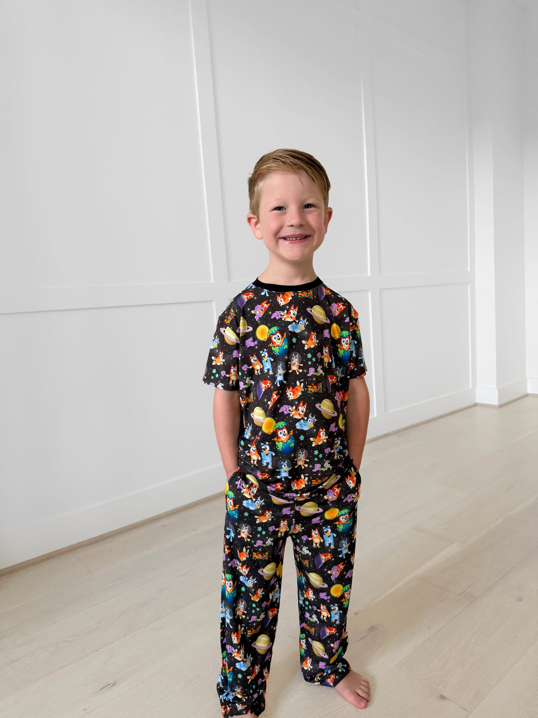 Bamboo SPACETIME SNOOZES KIDS RELAXED PANT Set