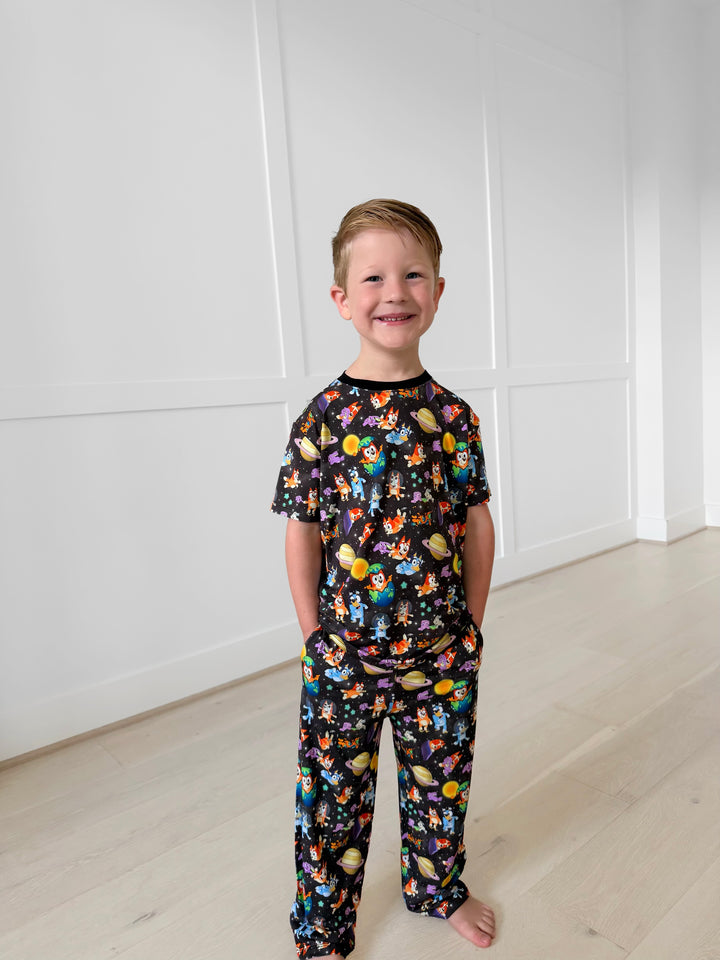 Bamboo SPACETIME SNOOZES KIDS RELAXED PANT Set