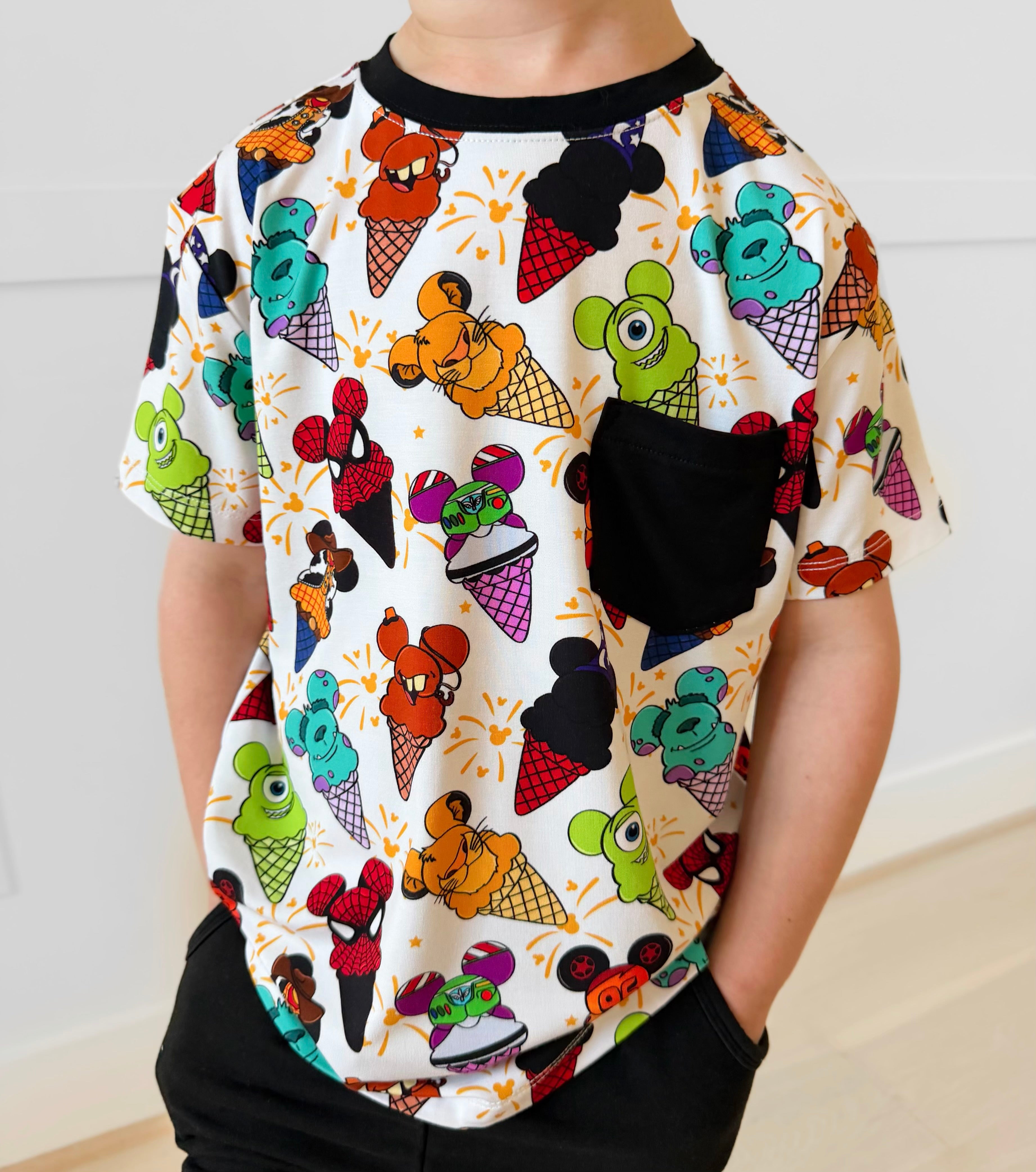 Bamboo SCOOP SQUAD KIDS POCKET TEE