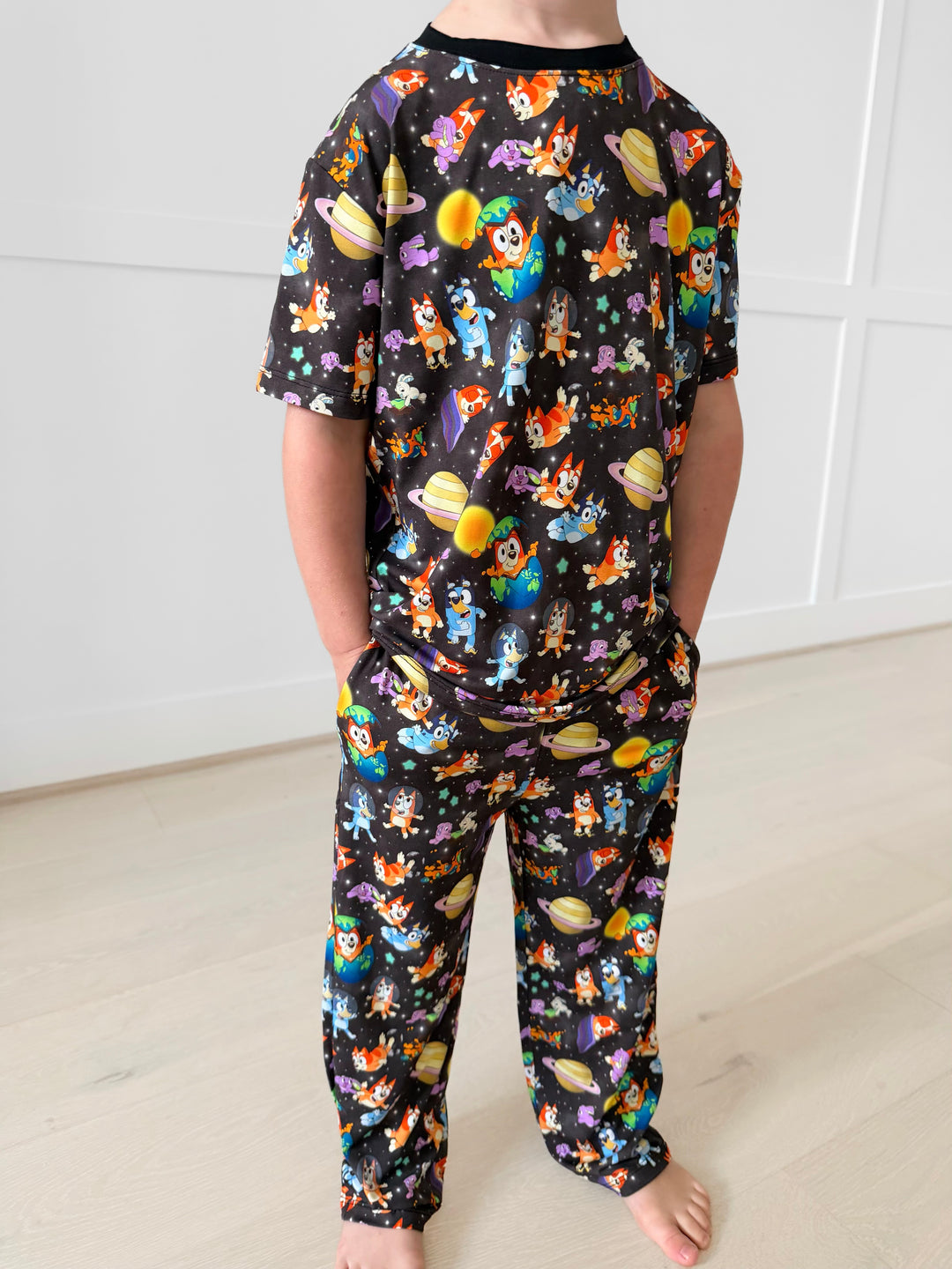 Bamboo SPACETIME SNOOZES KIDS RELAXED PANT Set