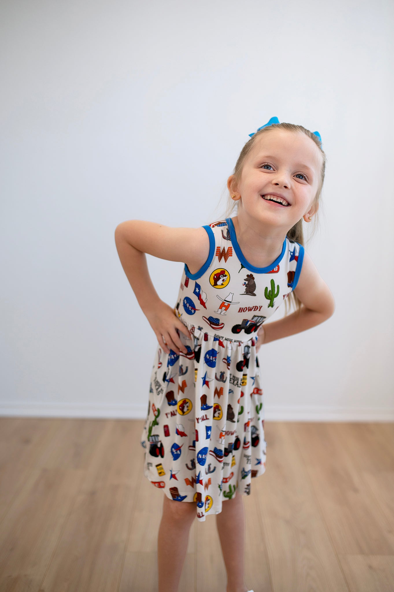 Bamboo TEXAS FOREVER TANK POCKET Twirl Dress