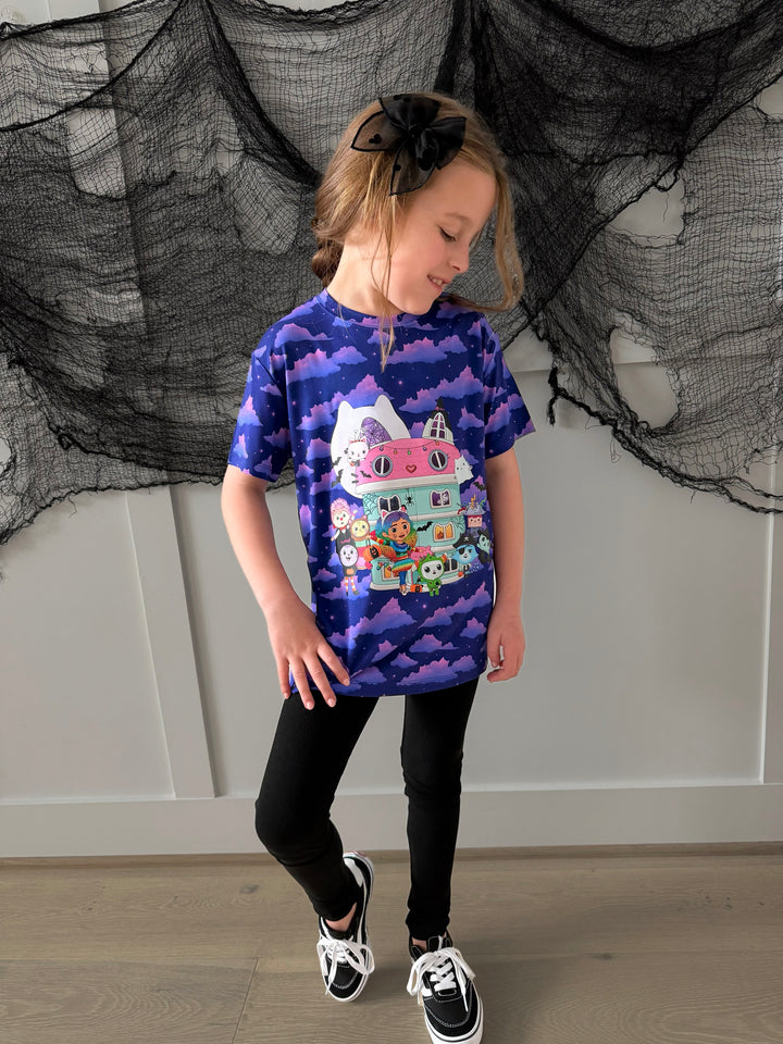 Bamboo HAPPY CAT-O-WEEN KIDS GRAPHIC TEE
