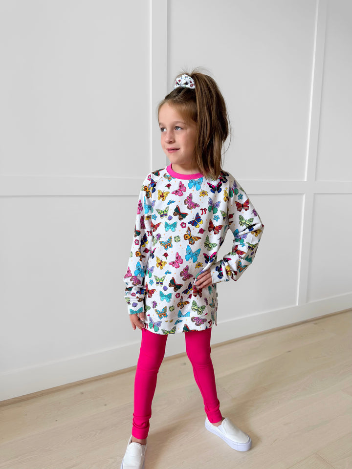 Bamboo COTTON SPANDEX ENCHANTED WINGS kids CREWNECK (NO FLEECE)