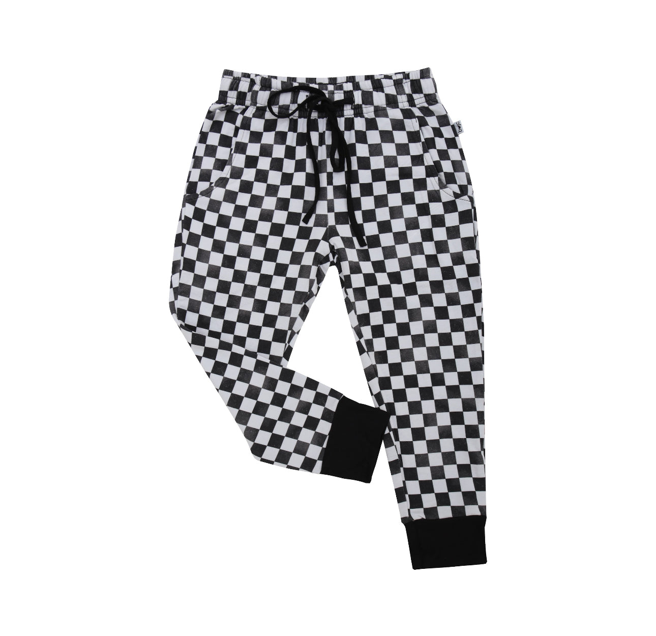 Bamboo Distressed Checkered KIDS JOGGERS (color is slightly different than our signature bamboo)