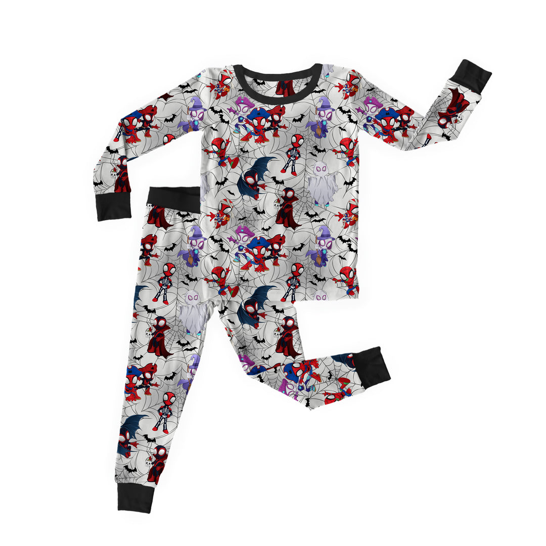 Bamboo SPINNING INTO SPOOKY Two Piece Long Sleeve/Pant Set