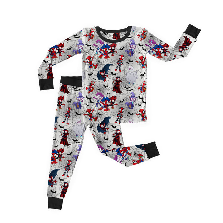 Bamboo SPINNING INTO SPOOKY Two Piece Long Sleeve/Pant Set