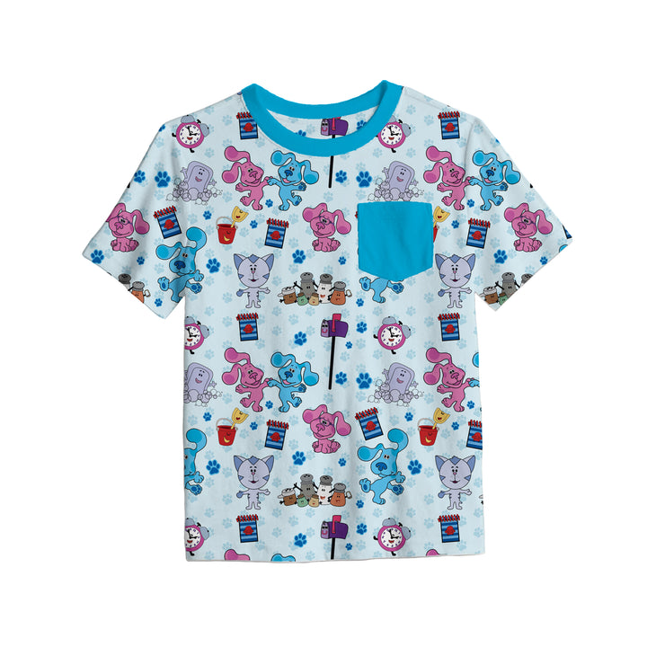 Bamboo CLUE CREW FULL PRINT KIDS POCKET TEE