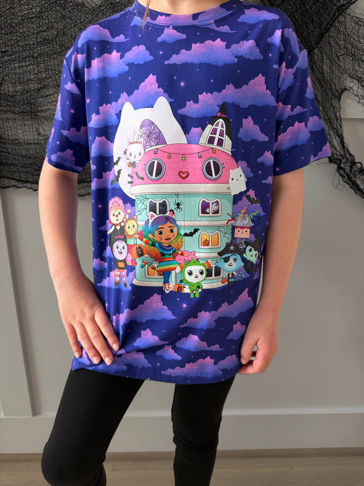 Bamboo HAPPY CAT-O-WEEN KIDS GRAPHIC TEE