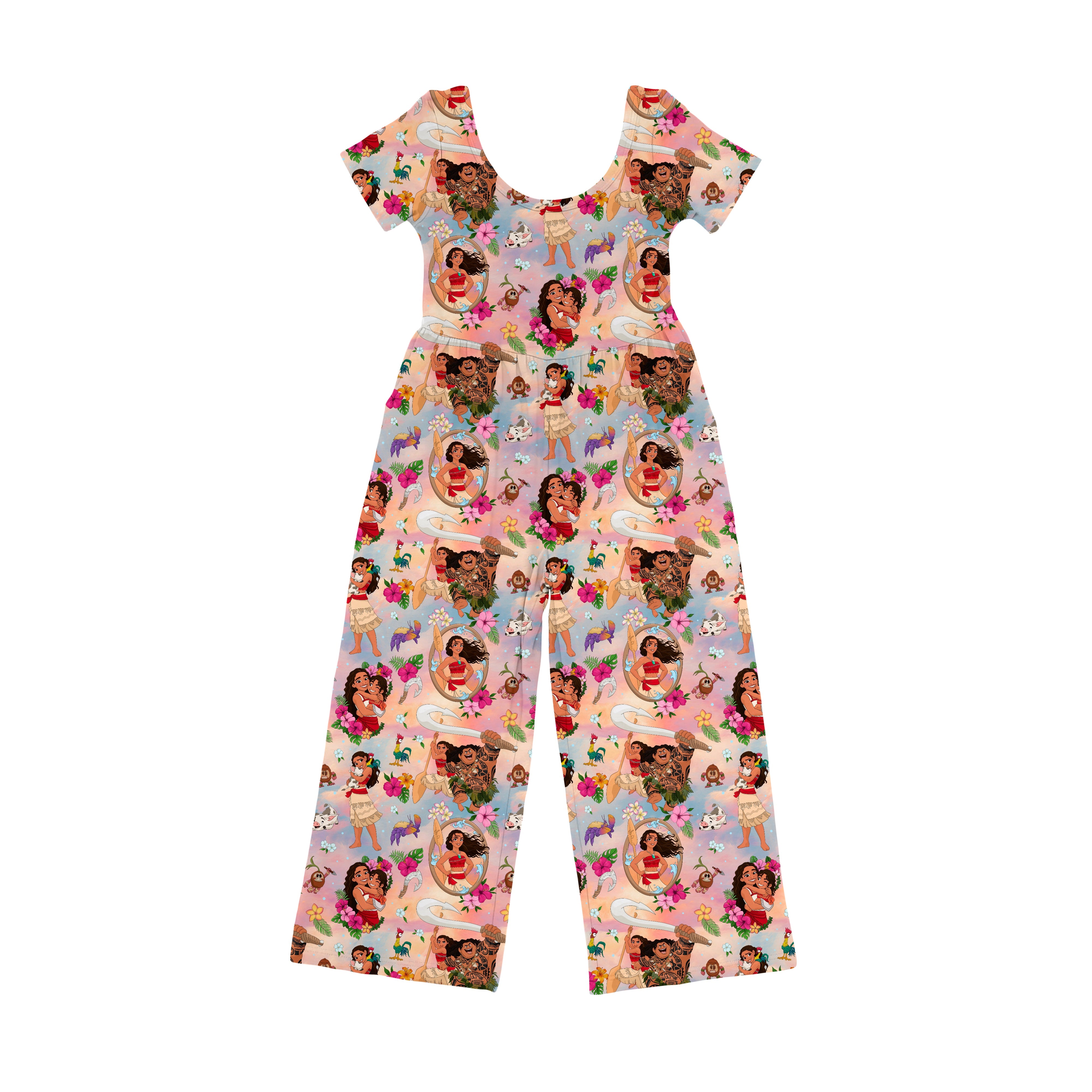 Bamboo BEYOND THE REEF SHORT SLEEVE FULL LENGTH POCKET ROMPER
