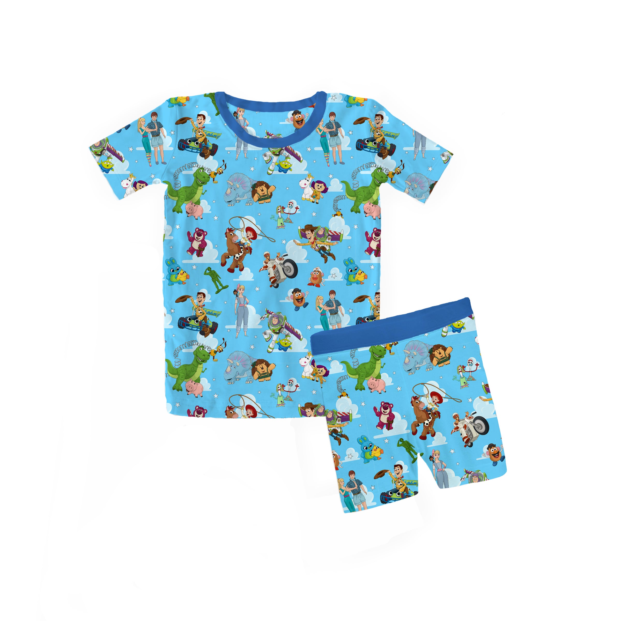 Bamboo THE ADVENTURE CONTINUES Two Piece SHORT SLEEVE/SHORT