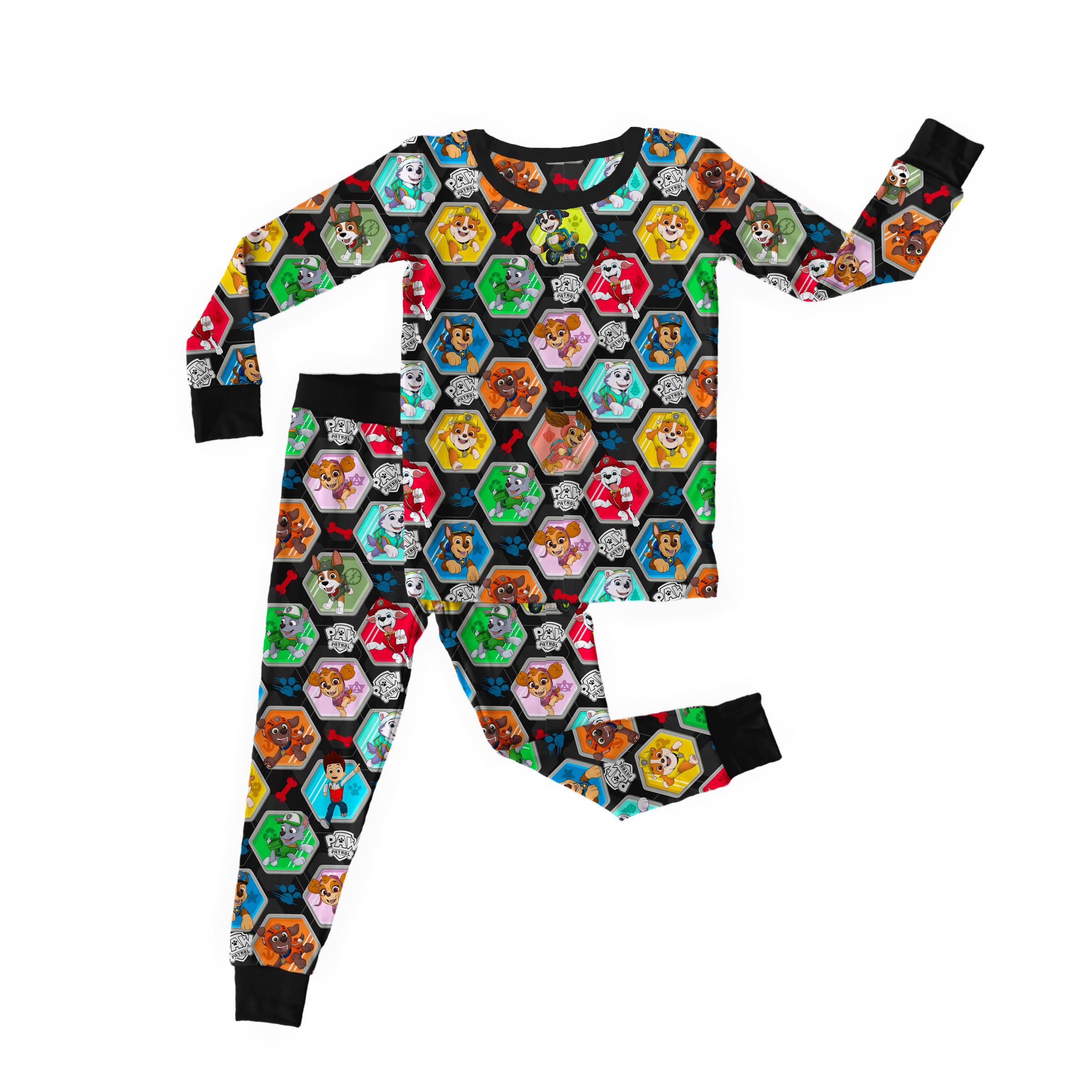 Bamboo PUPS ON PATROL Two Piece Long Sleeve/Pant Set
