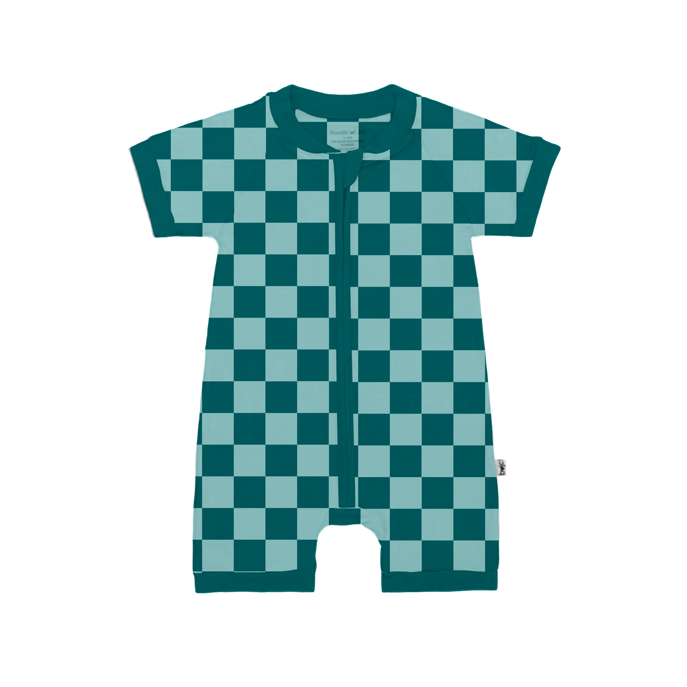 Bamboo TEAL CHECKS Shorty