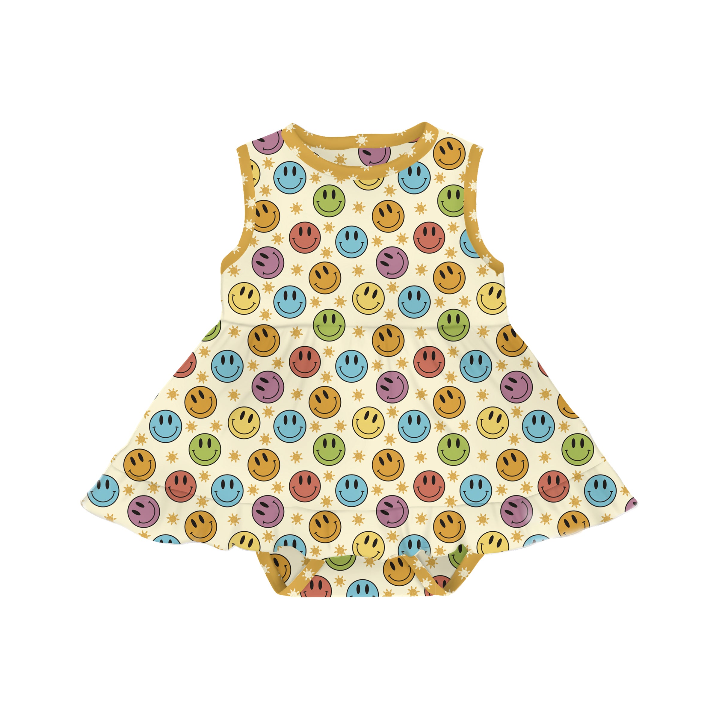 Bamboo Fun In The Sun Tank Top Bodysuit Twirl Dress