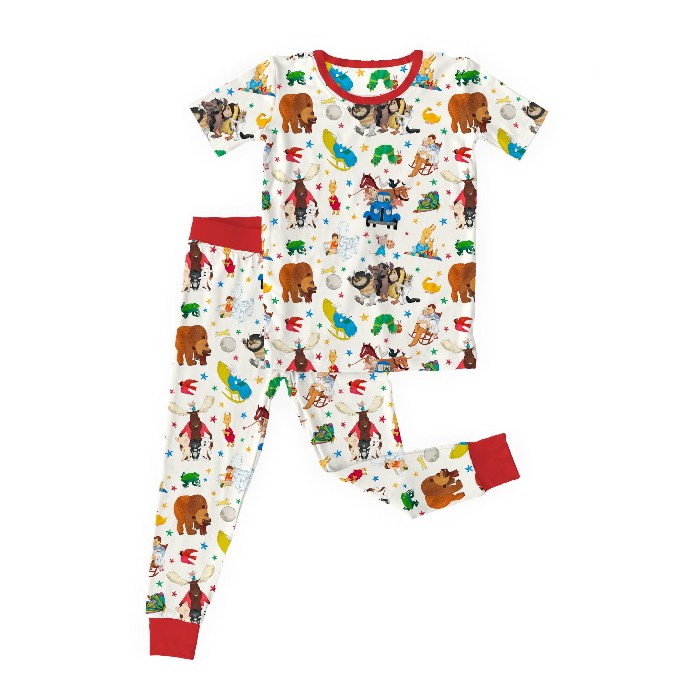 Bamboo BOOK CLUB Two Piece Short Sleeve/Pant Set