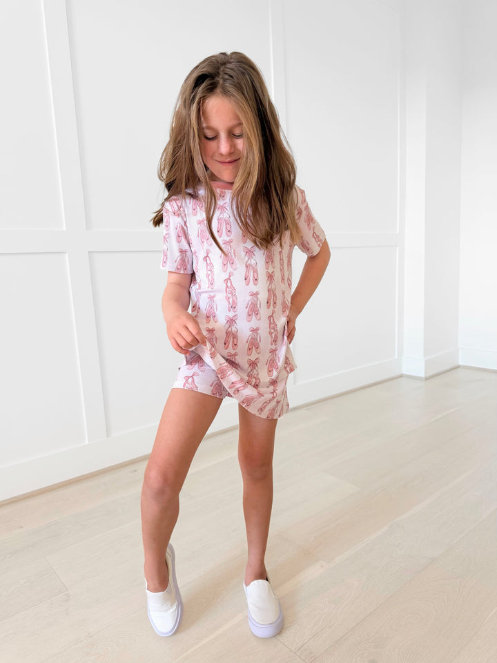 BAMBOO RIBBED TINY DANCER SKORT SET