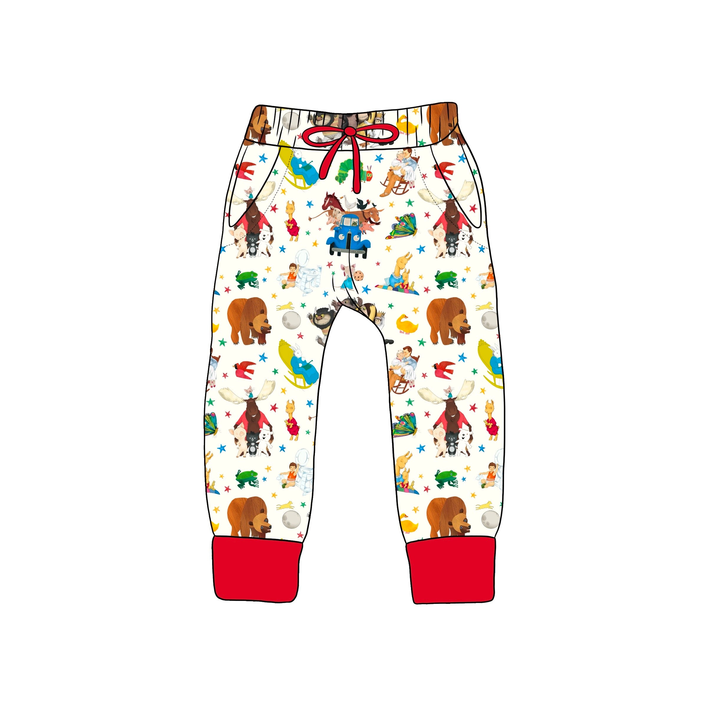 BAMBOO French Terry BOOK CLUB KIDS JOGGERS