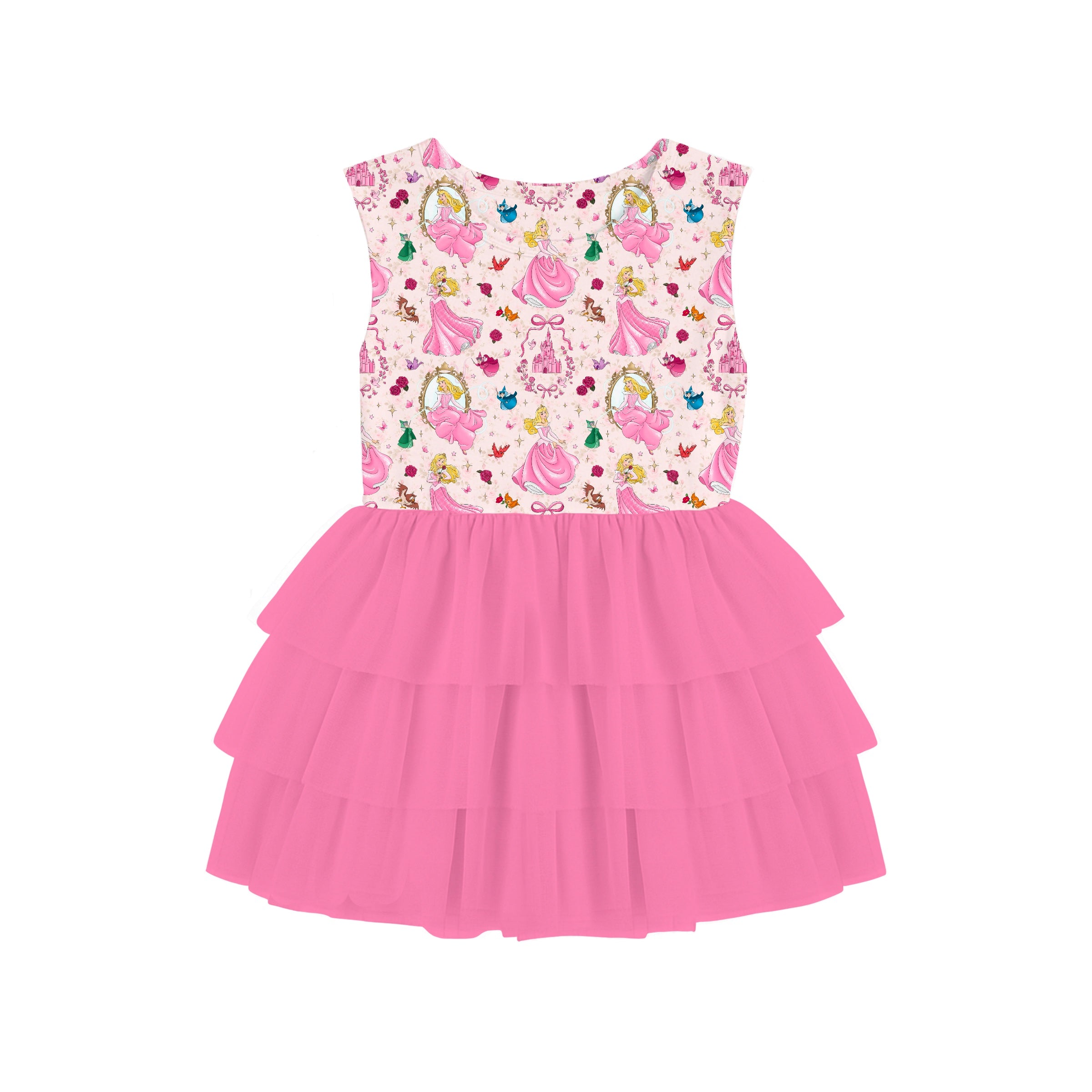 Bamboo BRIAR ROSE TANK TULLE Twirl Dress