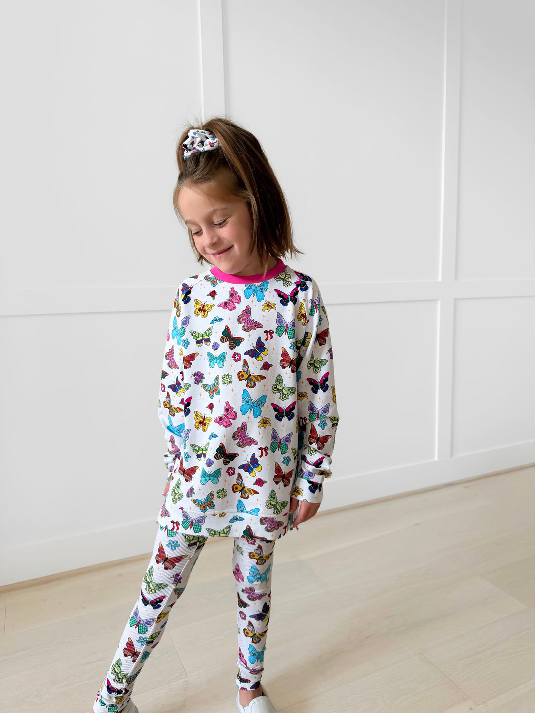 Bamboo COTTON SPANDEX ENCHANTED WINGS kids CREWNECK (NO FLEECE)