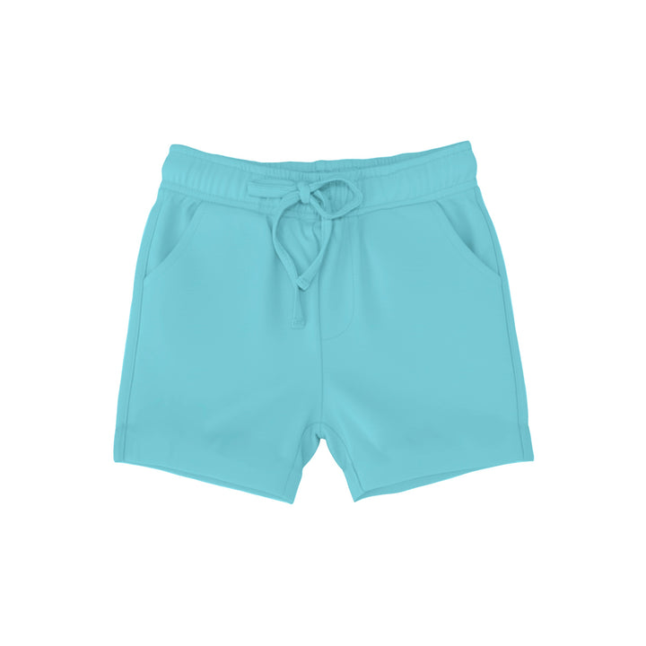Bamboo COTTON SPANDEX COOL BLUE Relaxed Shorts