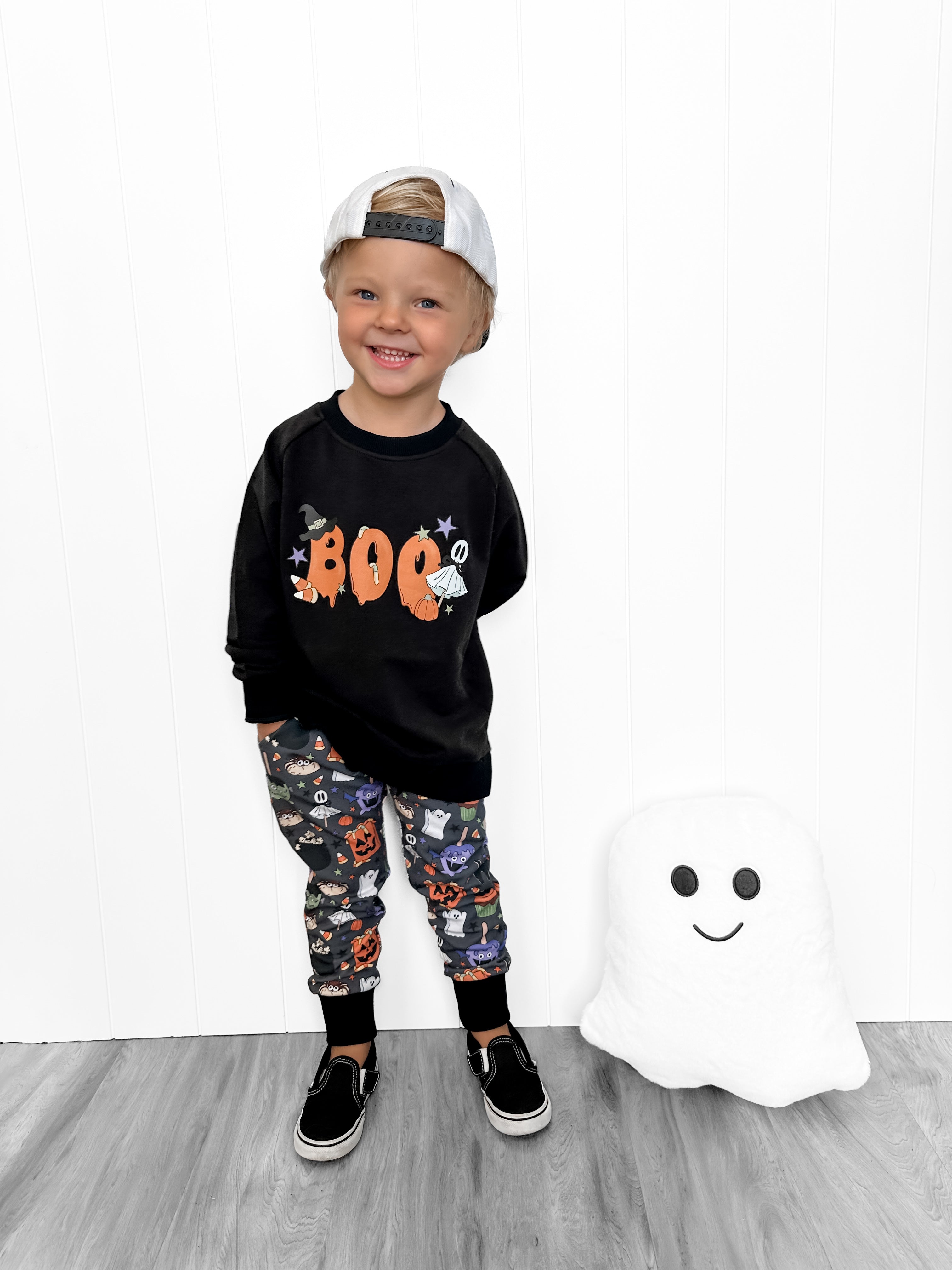 bamboo No Tricks, Just Treats kids crewneck