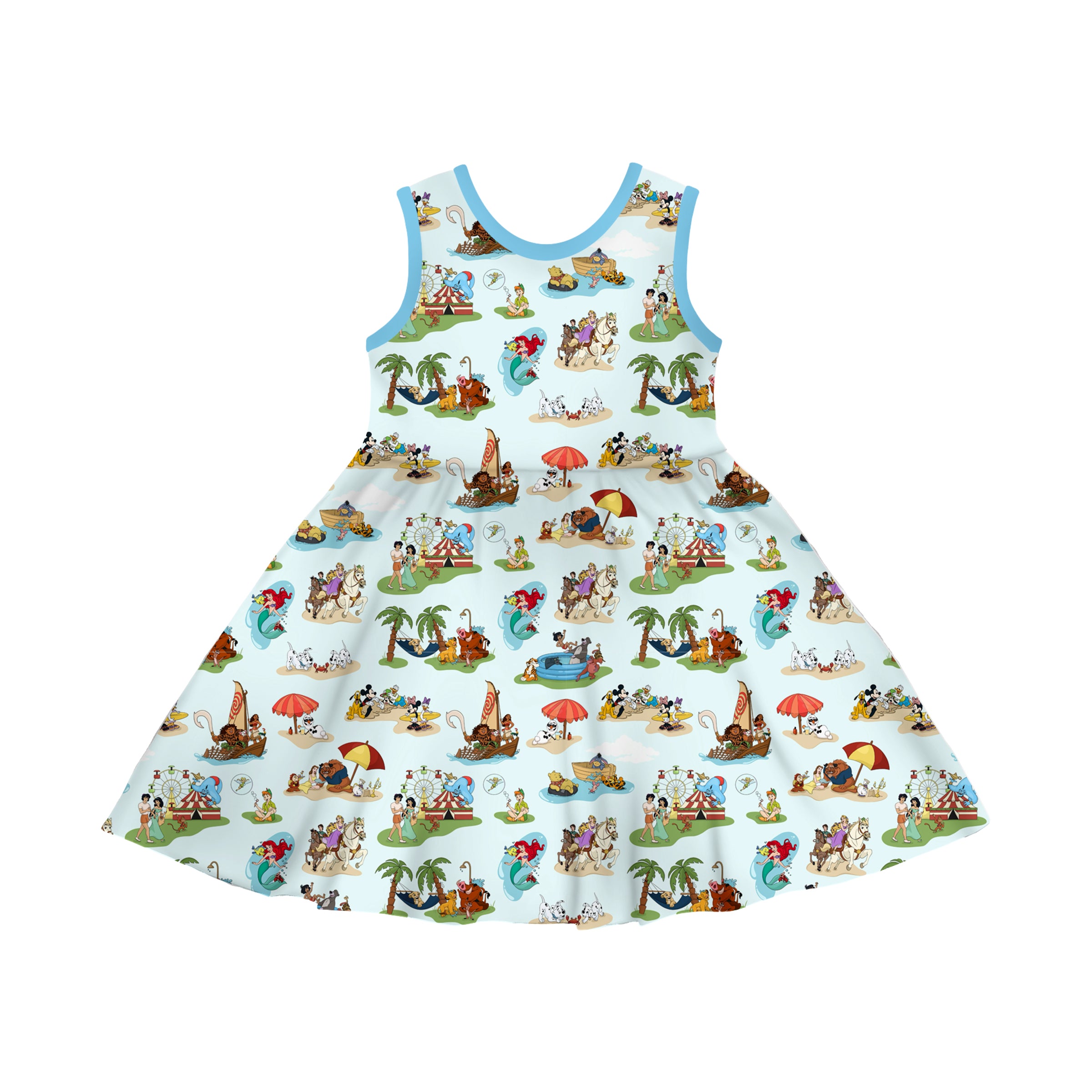 BAMBOO MAGICAL SUMMER TANK TWIRL DRESS
