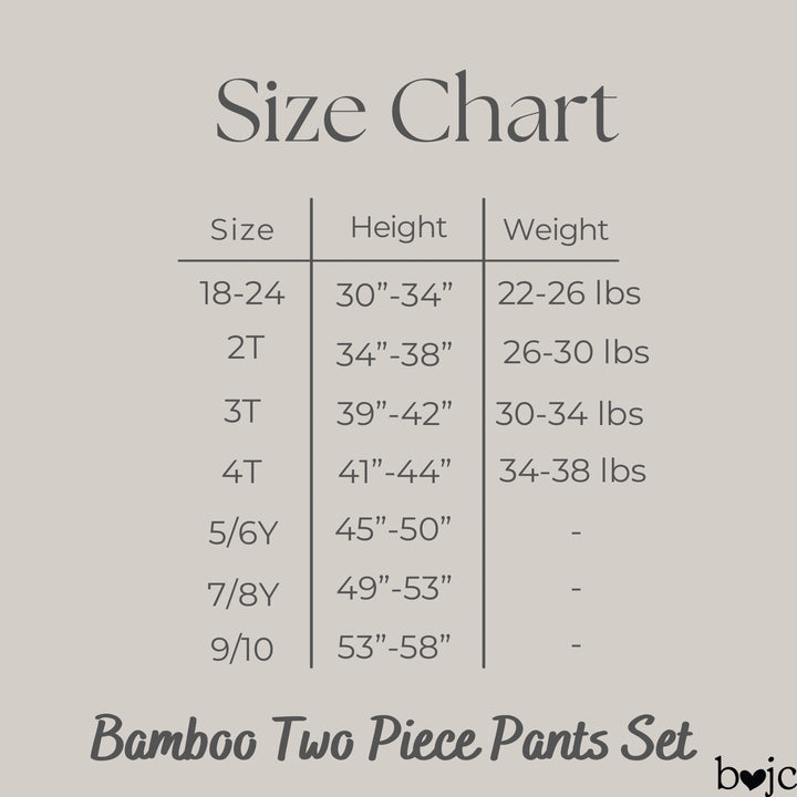 Bamboo FULL THROTTLE CHECK Two Piece Long Sleeve/Pant Set