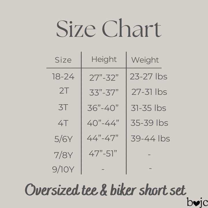 Bamboo RIBBED BOLD &amp; BASIC Short Sleeve Oversized Tee Biker Short Set